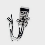 Star Bow Hair Clip Set Black