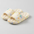 Puffy Cloud Slide Slippers - Cream Multi