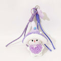 Mushroom Bunny Plush Keychain Charm - Purple – tech (view 1)