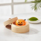 Spooky Dimple Squishy with Bamboo Steamer - Jack-O'-Lantern