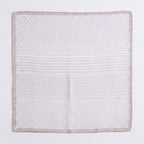 Mixed Texture Square Scarf - Cream