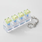 Angry Cookie Keychain - Clear Base Frog