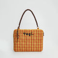 14-16 Inch Laptop Bag Large Capacity Embroidered Sleeve - Orange