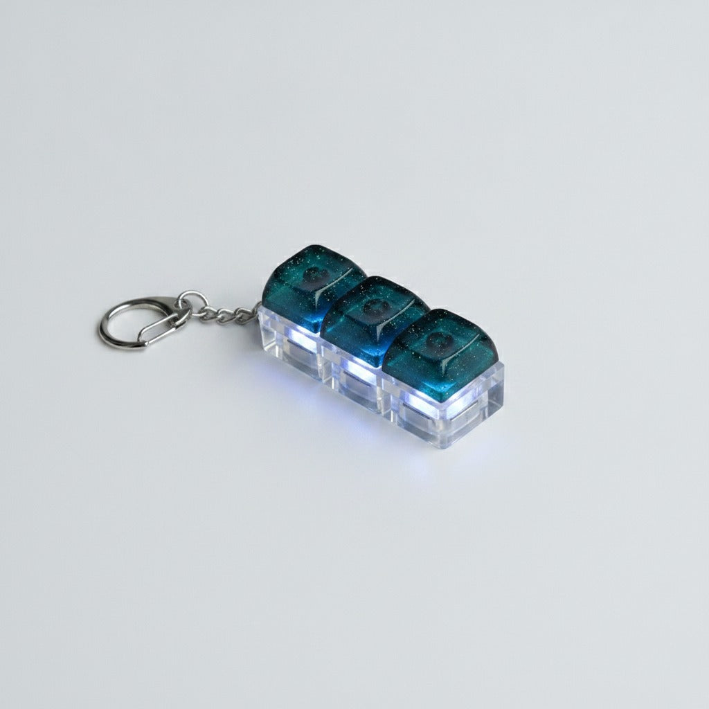 Mini Keyboard Switch Keychain - Forest 3-Key