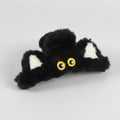 Black Fuzzy Cat Hair Claw Clip – hair accessories (view 1)