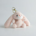 Fluffy Bunny Ears Keychain - Pink