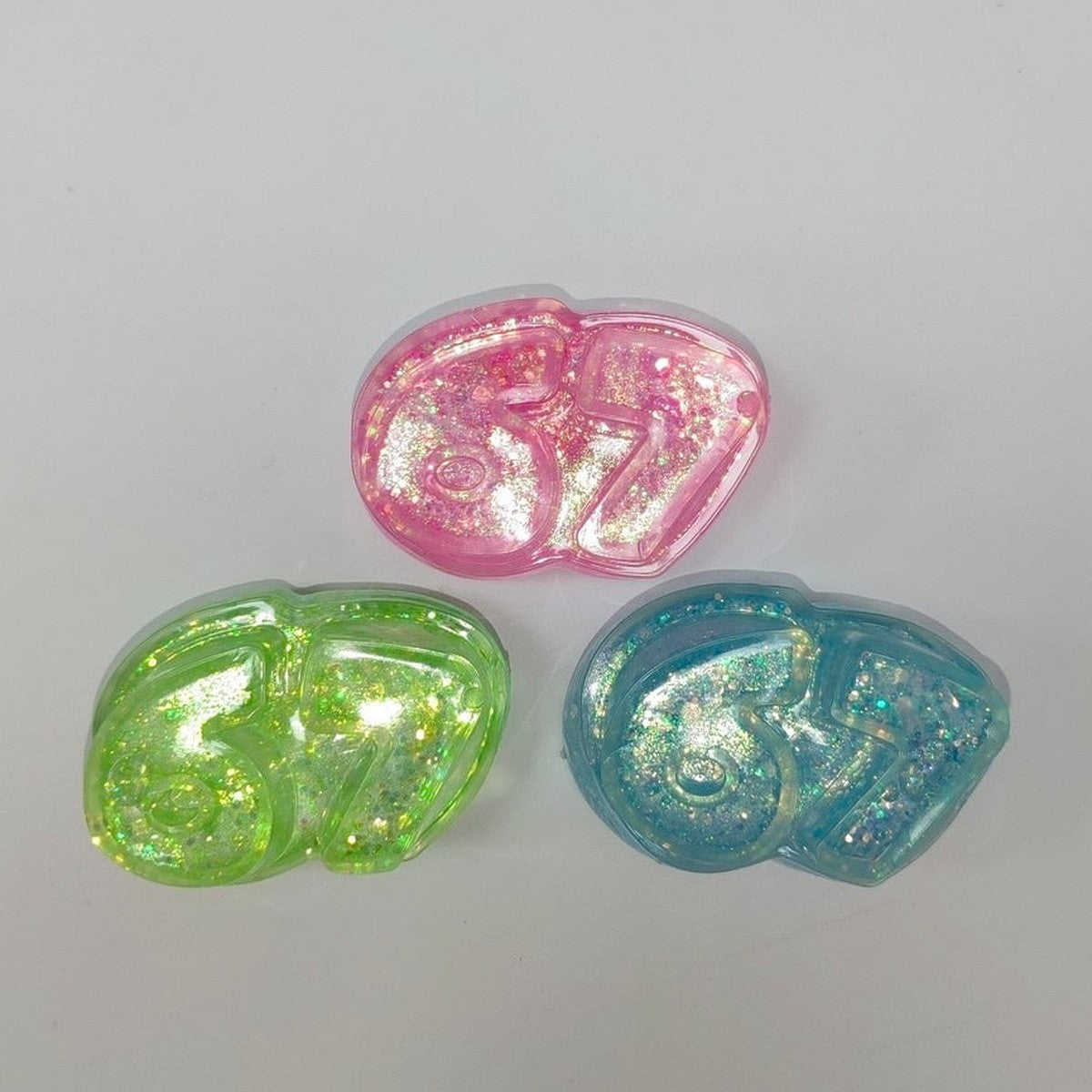 Glitter Jelly Number Squeeze Toy - Type 1 – novelty & toys