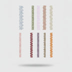 Lace Embellishment Sticker Strips Decorative Paper Pack – stationery (view 1)