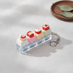 Miniature Dessert Keychain Charm - Strawberry Shortcake