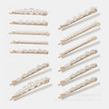 Pearl Hair Clips Set Gold Minimalist – hair accessories (view 1)