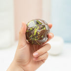 Crispy Bubble Squishy Ball - Purple - squeeze in hand