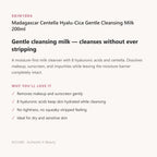 Skin1004 Madagascar Centella Hyalu-Cica Gentle Cleansing Milk 200ml – Korean cleanser (view 1)