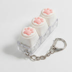 Paw Pad Mini Keyboard Keychain - Plush