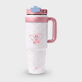 Butterfly Cat Pink Insulated Tumbler With Handle – novelty & toys (view 1)