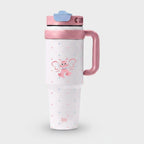 Butterfly Cat Pink Insulated Tumbler With Handle – novelty & toys (view 1)
