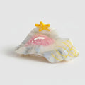 Shell Textured Hair Claw - Iridescent Shell