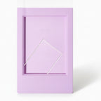 Rectangular Photo Frame with Stand - Lilac Purple – stationery (view 1)