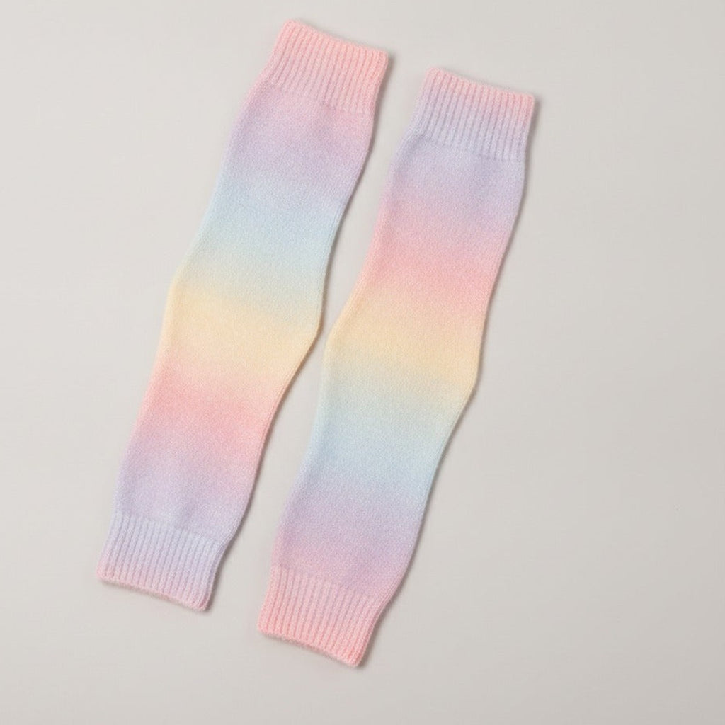 Pastel Gradient Slouch Socks - Pink Gradient
