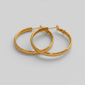 Classic Gold Hoop Earrings Gold