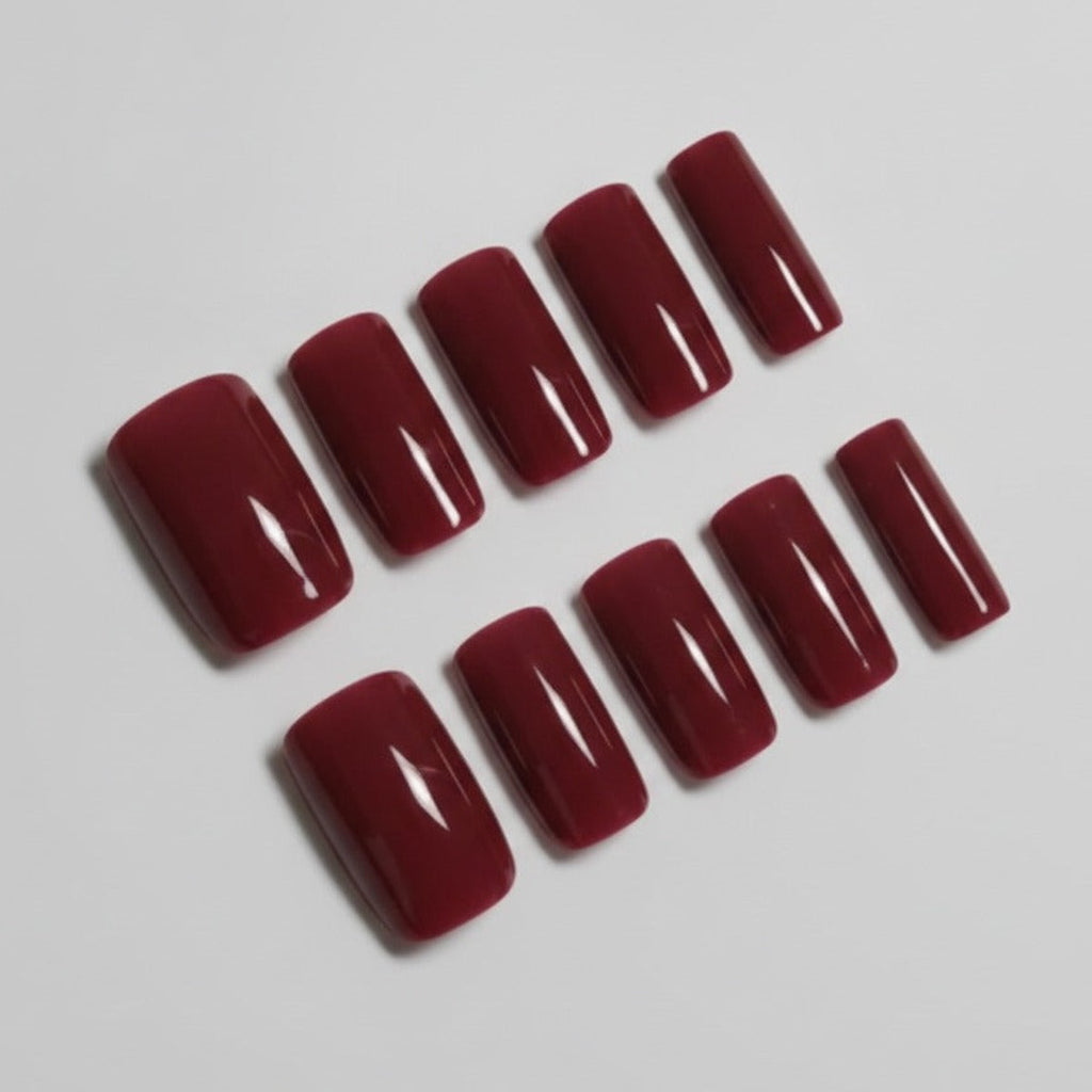 Glossy Gel Nail Polish - Deep Burgundy