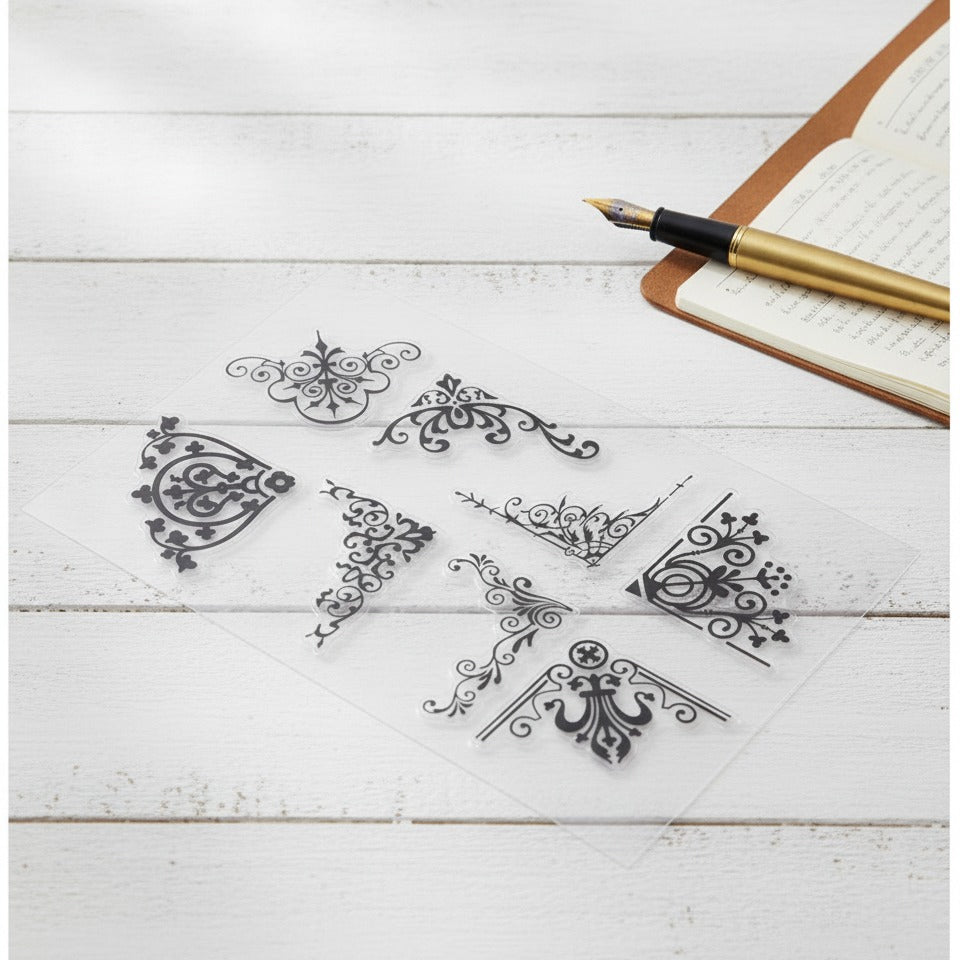 Ornate Corners Clear Stamp Set
