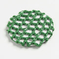 Crochet Mesh Hair Net - Dark Green