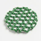 Crochet Mesh Hair Net - Dark Green