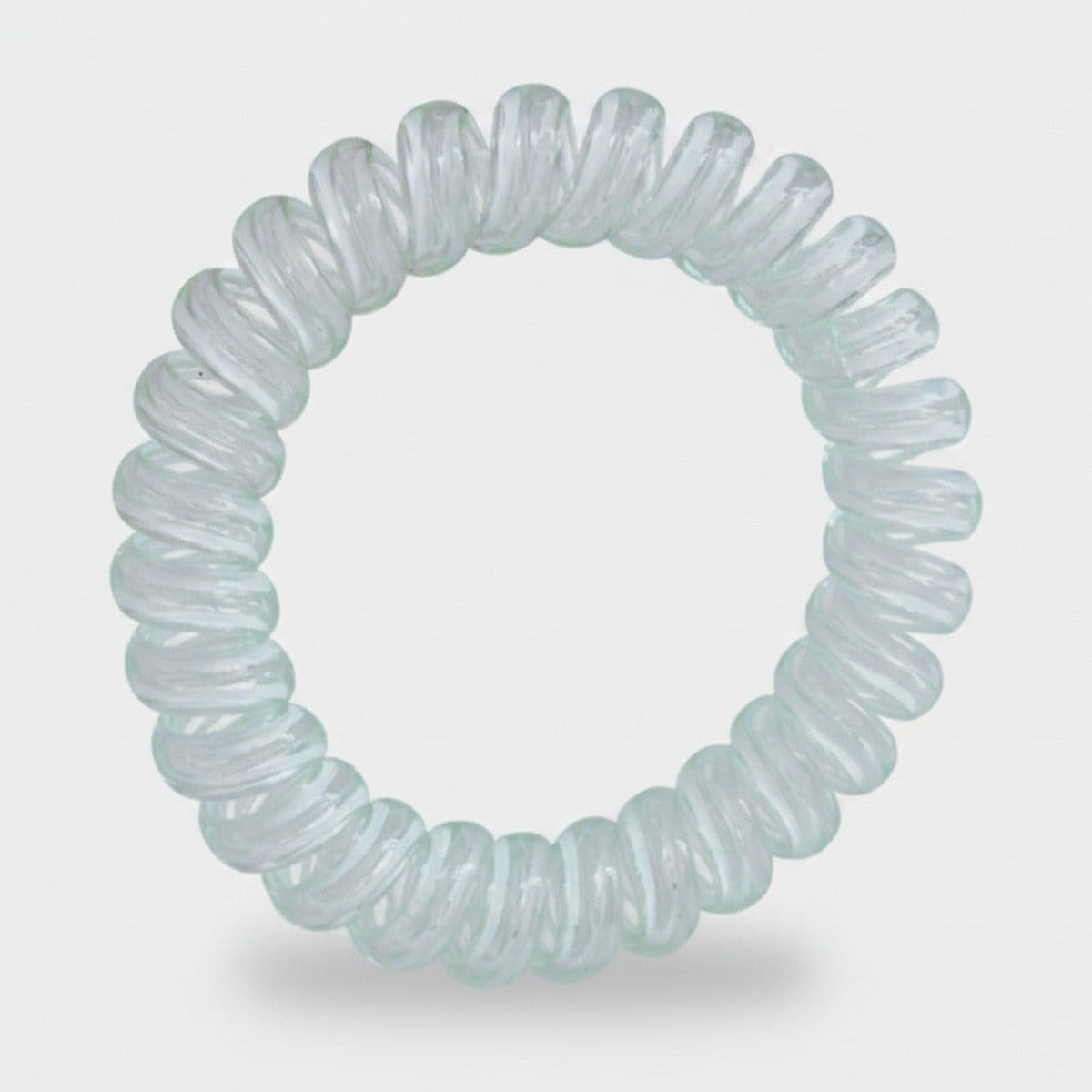 Clear Spiral Coil Hair Tie Scrunchie – hair accessories
