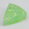 Glitter Triangle Cheese Squishy - Green