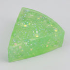 Glitter Triangle Cheese Squishy - Green