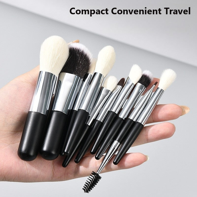 Portable travel set of powder and contour brushes - Type 1