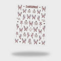 Butterfly Flower Nail Art Sticker Sheet – Korean nail care (view 1)