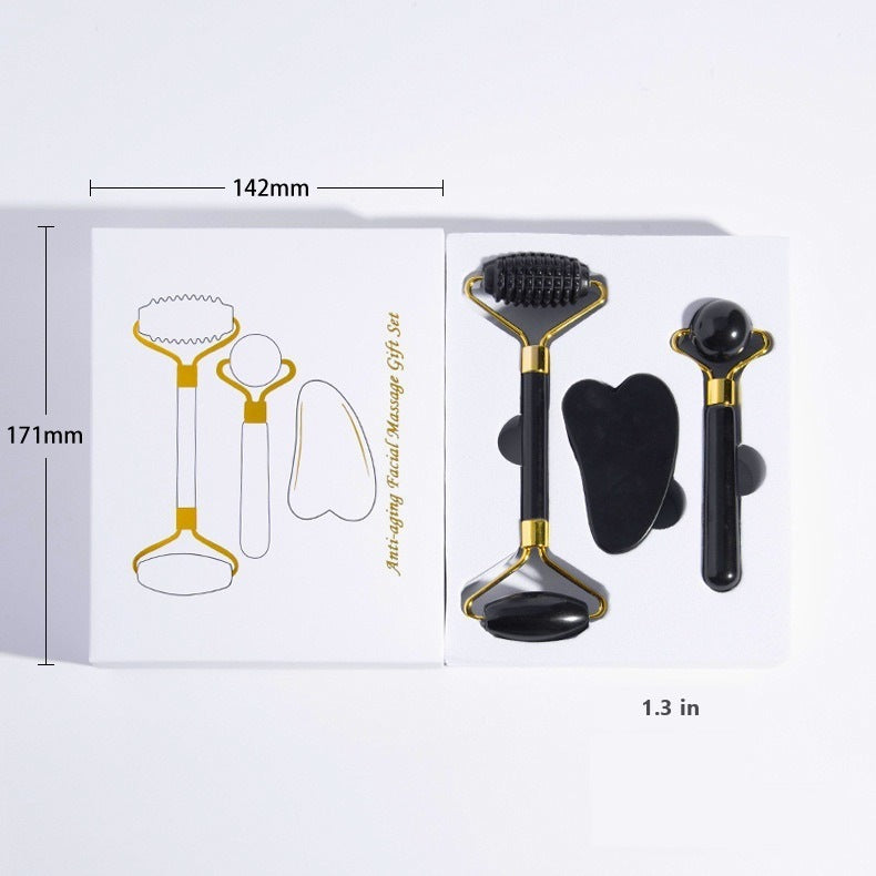 Jade roller massager - Black