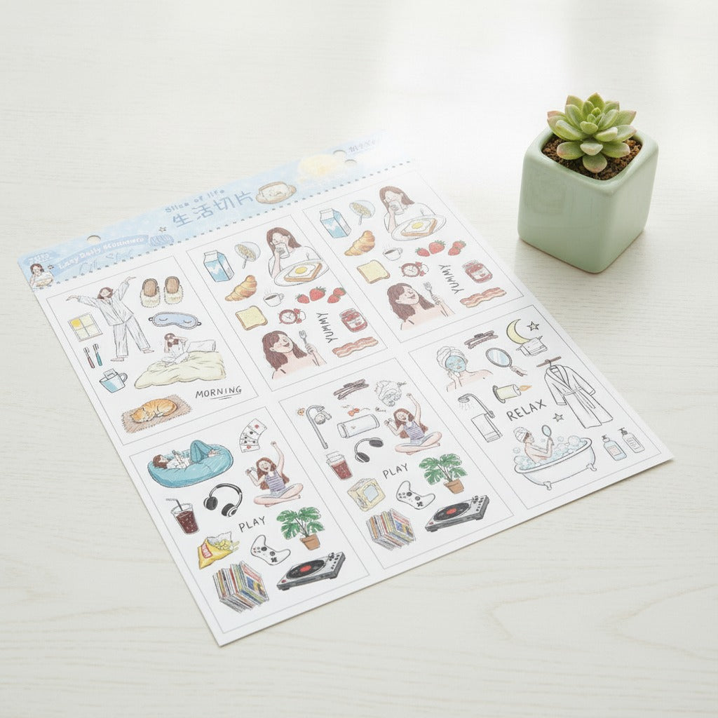 Slice of Life Sticker Set - Morning