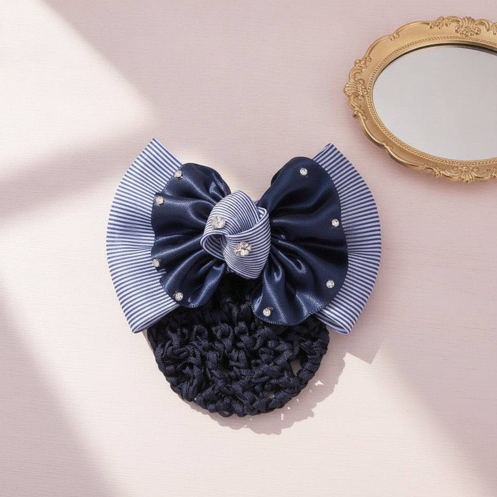 Oversized Bow Hair Claw - Ombre Blue