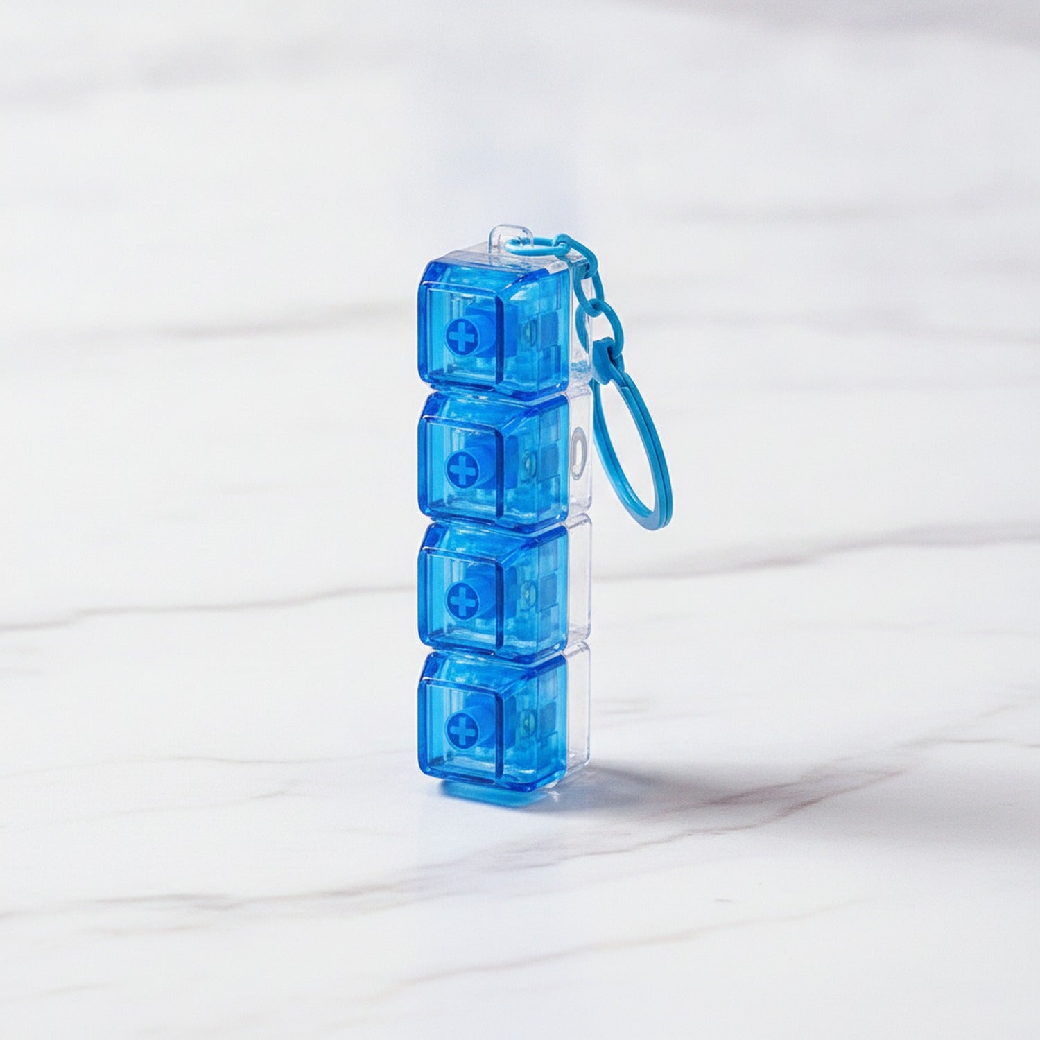 Mini Keyboard Switch Keychain - Blue