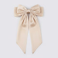 Leopard Bow Hair Claw - Cream Leopard