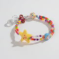 Colorful Beaded Bracelet With Yellow Star Charm – jewelry (view 1)