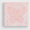 Butterfly Pink Sticky Notes Pad – stationery (view 1)