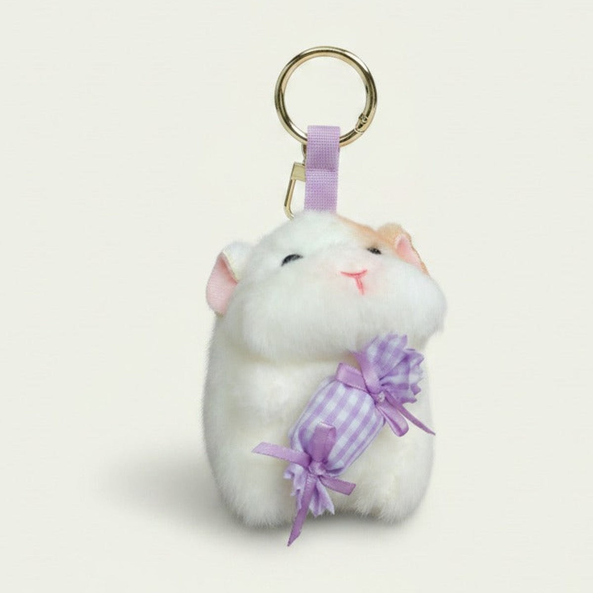 Cute Plush Hamster Candy Keychain – novelty & toys (view 1)