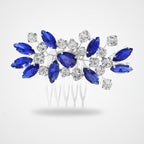 Crystallized Statement Hair Comb - Blue – hair accessories (view 1)