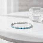 Sparkle Tennis Bracelet - Blue Gradient