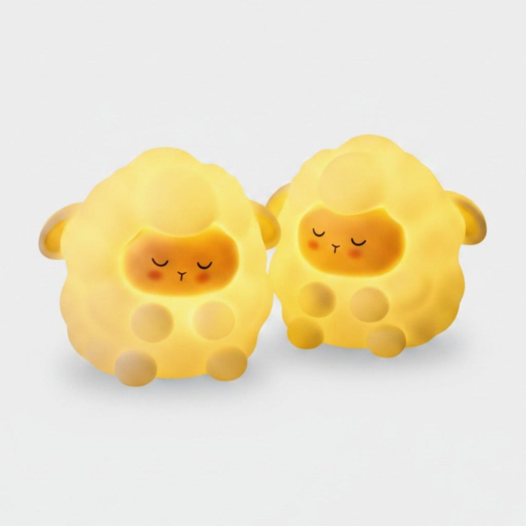 Cute Yellow Sheep Night Light Duo – stationery (view 1)