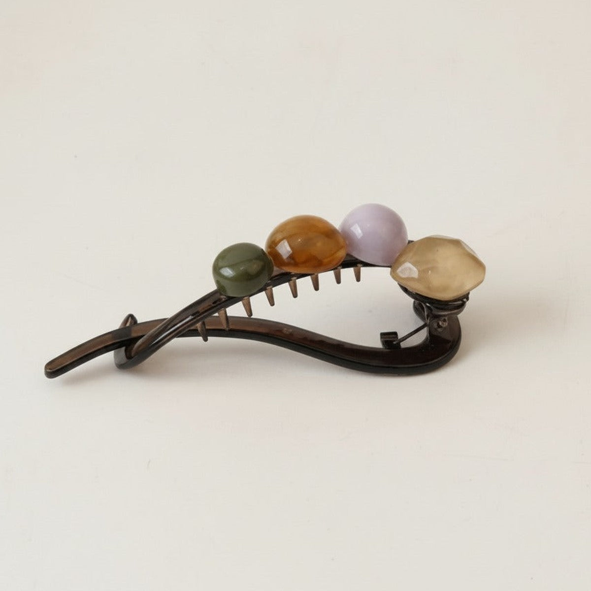 Gemstone Tortoiseshell Hair Claw Clip - Jewel Tone Mix – hair accessories (view 1)