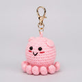 Mini Crochet Turtle Keychain DIY Kit - Pink Octopus