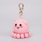 Mini Crochet Turtle Keychain DIY Kit - Pink Octopus
