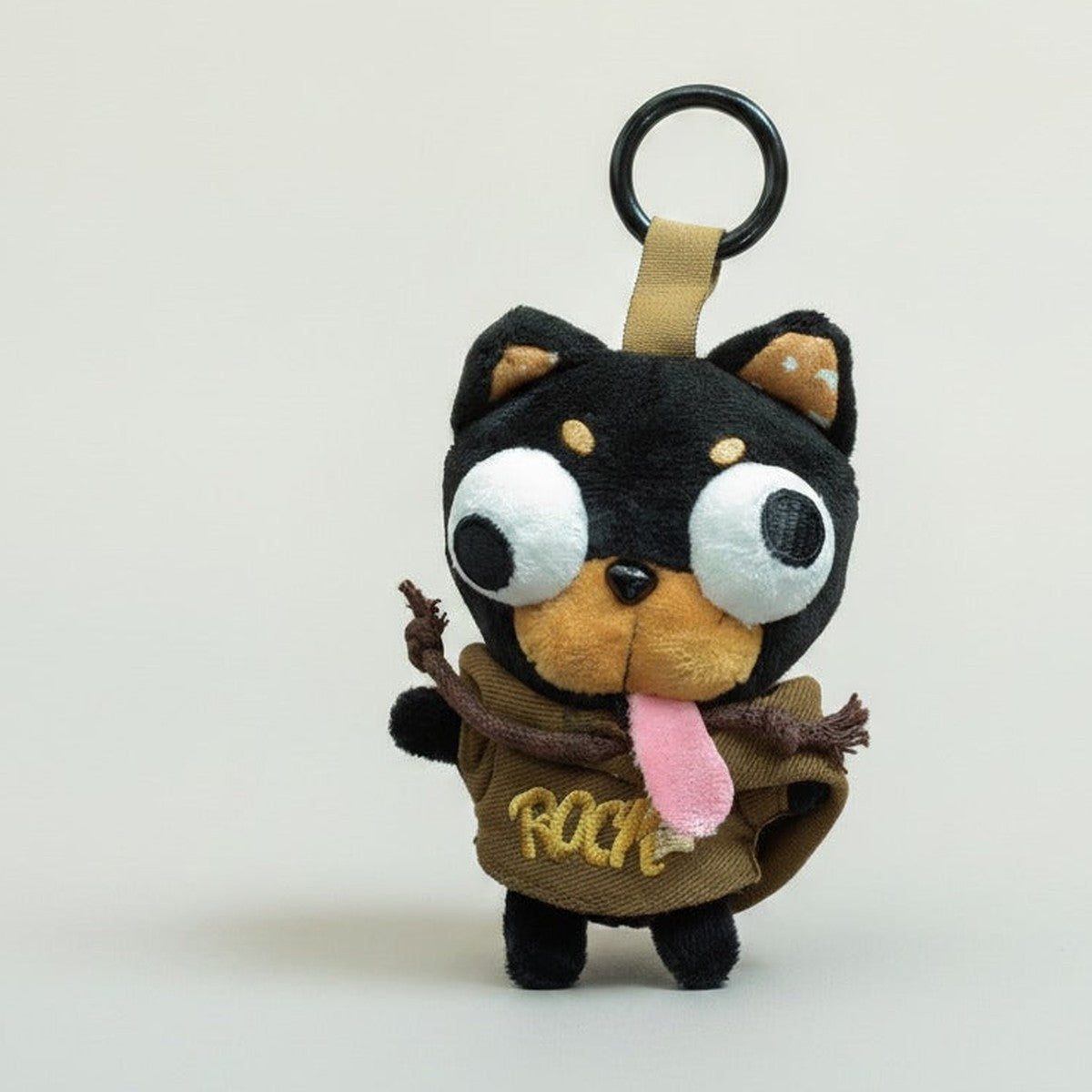 Cute Dog Plush Keychain Charm – novelty & toys (view 1)