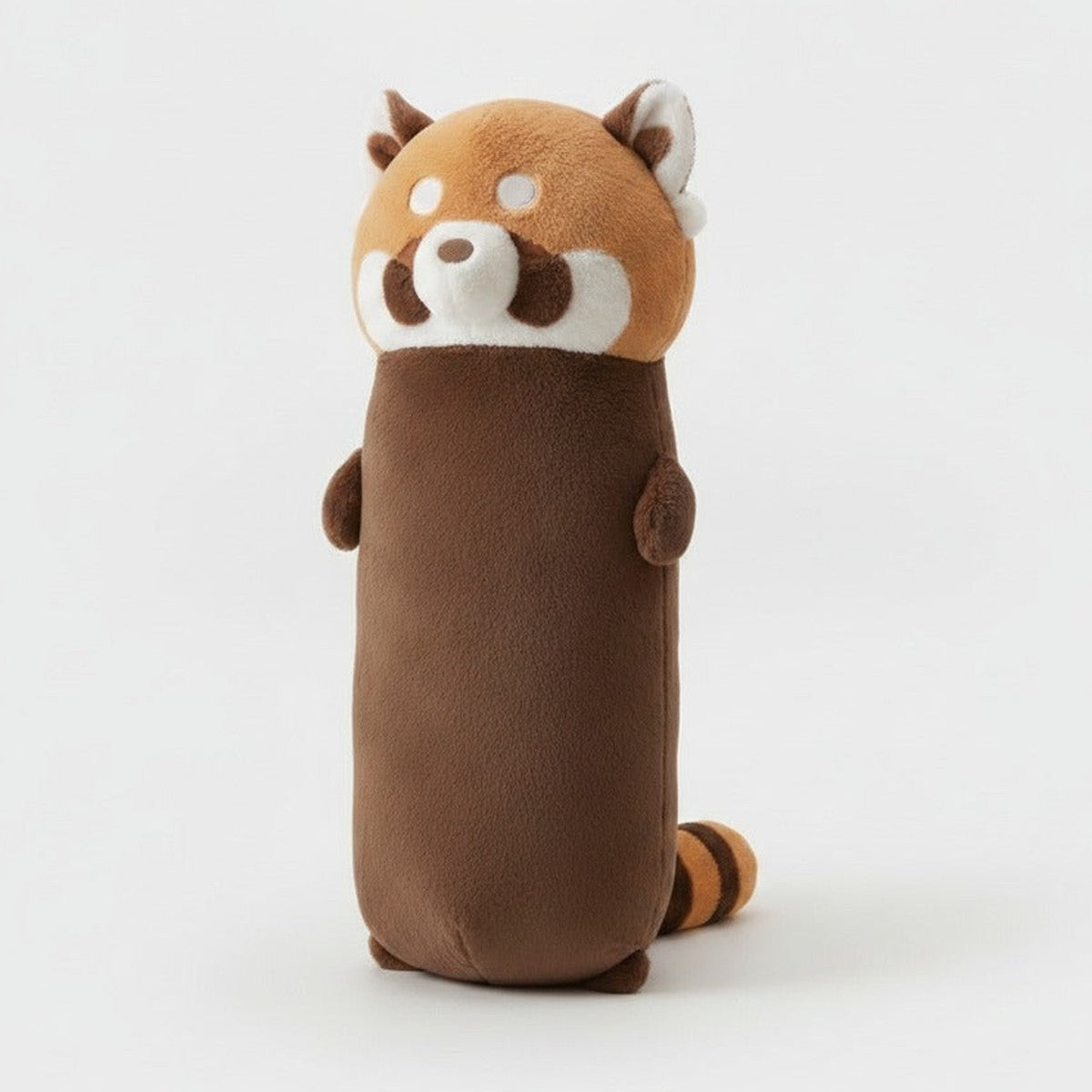 Raccoon Long Plush Pillow - Brown