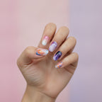Marble Swirl Press-On Nails Set