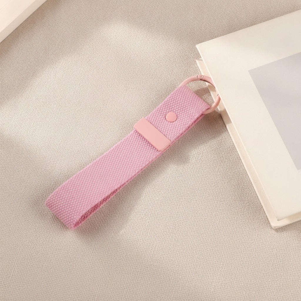 Fabric Keychain DIY Set - Pink / Pink Buckle